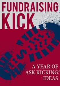 Fundraising Kick image of boot symbolizing the email kicks