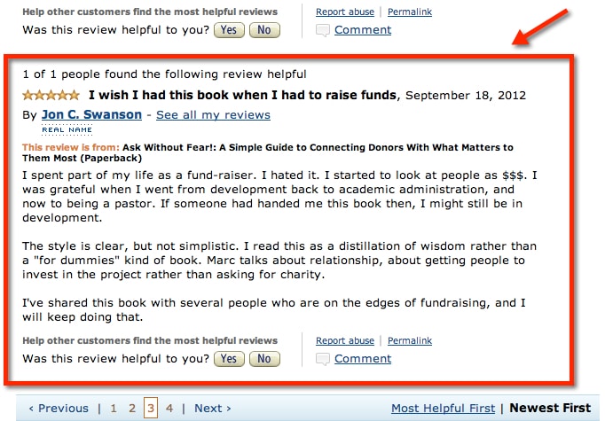 Picture of Jon Swanson's review of Ask Without Fear